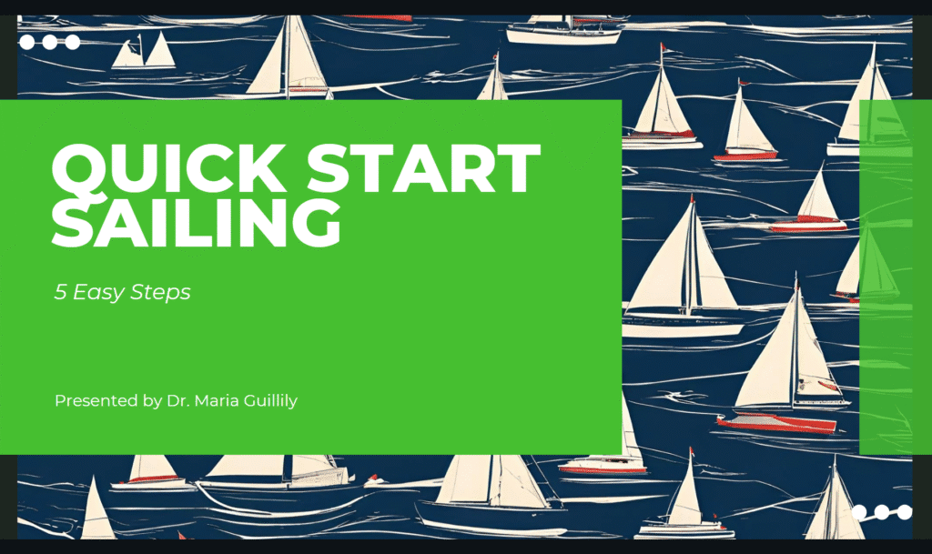 Sailing presentation intro slide